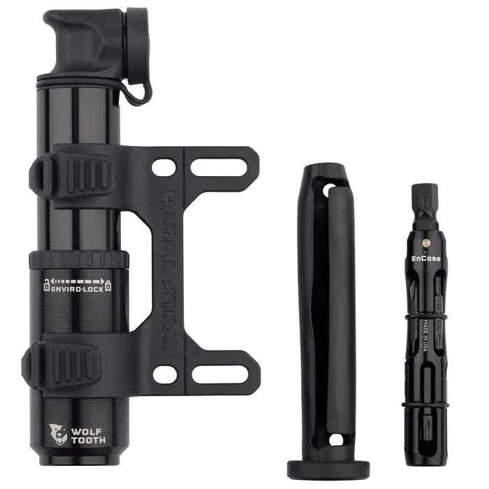 Wolf Tooth Encase 40cc Mini Pump, Black, 70psi Wolf Tooth Encase 40cc Mini Pump, Black, 70psi