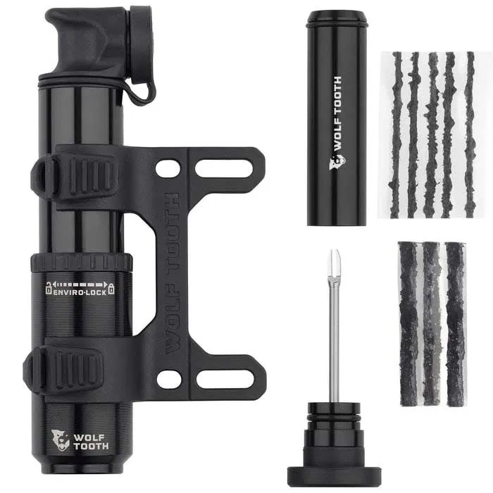 Wolf Tooth Encase 40cc Mini Pump, Black, 70psi Wolf Tooth Encase 40cc Mini Pump, Black, 70psi