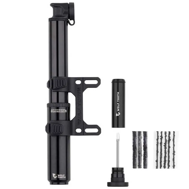 Wolf Tooth Encase 85cc Mini Pump, Black, 70psi Wolf Tooth Encase 85cc Mini Pump, Black, 70psi