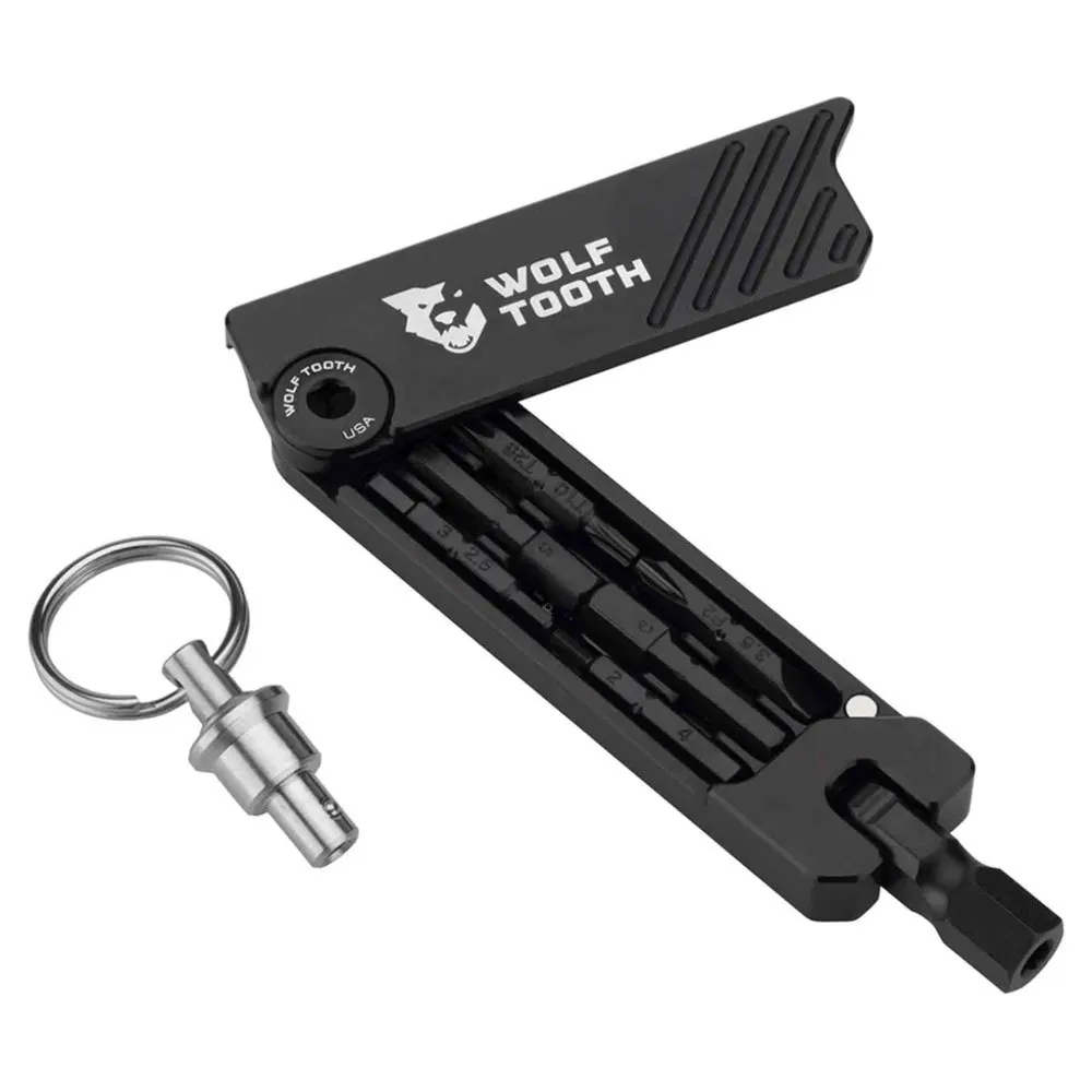 Wolf Tooth Hexagonal 6 Bit Multiverktyg, Black, One Size