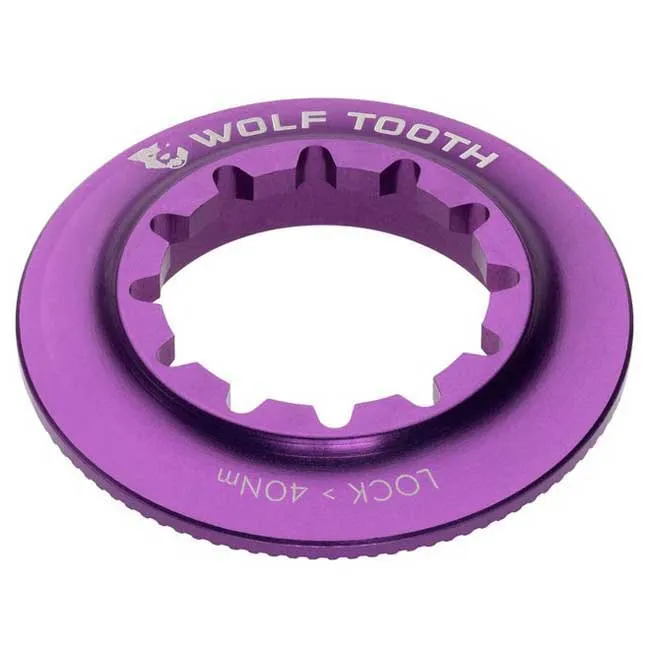 Wolf Tooth Internal Spline Cl Bromsskivslåsring, Ultraviolet purple, One Size Wolf Tooth Internal Spline Cl Bromsskivslåsring, Ultraviolet purple, One Size