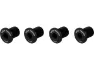 Wolf Tooth Kettenblattschrauben M8 Gewinde 4-Arm 10 mm, Black, One Size