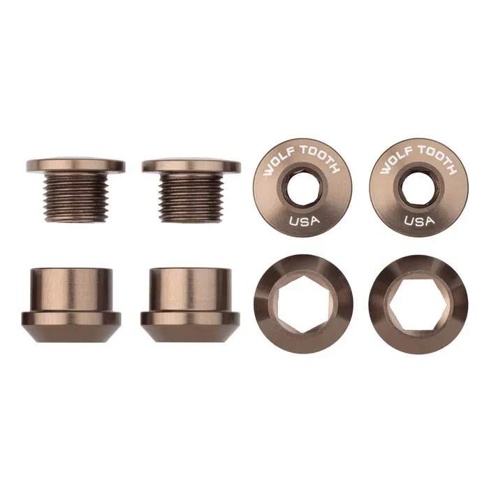 Wolf Tooth Kettenblattschrauben-Set 4-Arm 6 mm