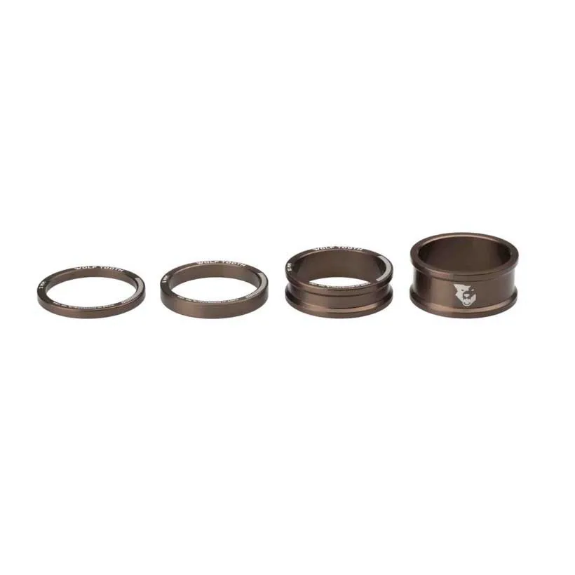 Wolf Tooth Precision Headset-distans, Espresso, 3/5/10/15mm Wolf Tooth Precision Headset-distans, Espresso, 3/5/10/15mm