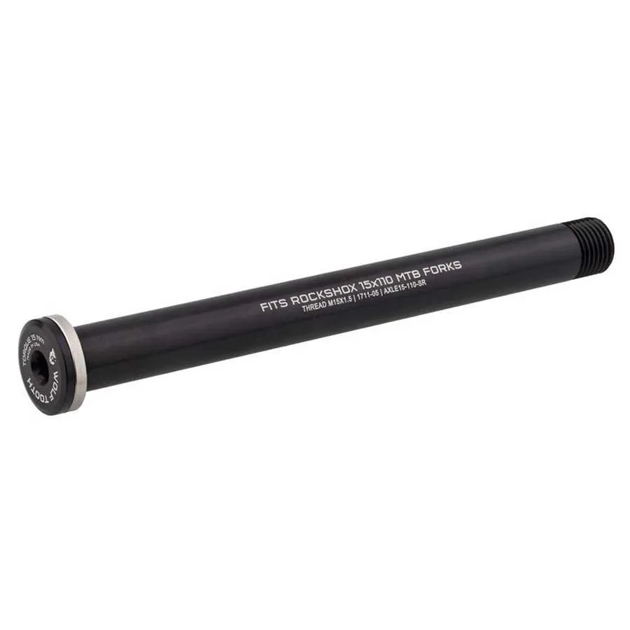 Wolf Tooth Rockshox Boost Genomgående Axel, Black, 15 x 110mm