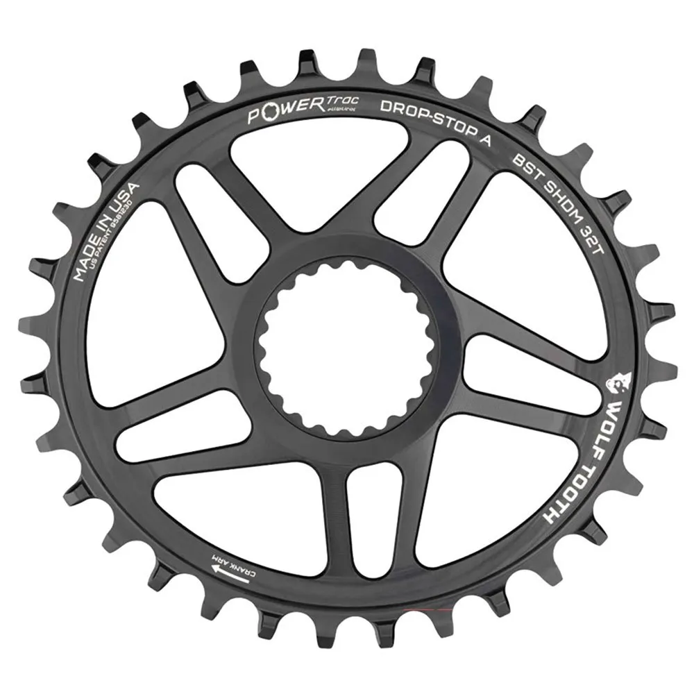Wolf Tooth Shimano Boost Ovalt Kedjehjul, Black, 34t