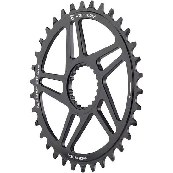 Wolf Tooth Shimano Dm Super Boost Hyperglide +12 34 Kedjehjul, Black, 34t