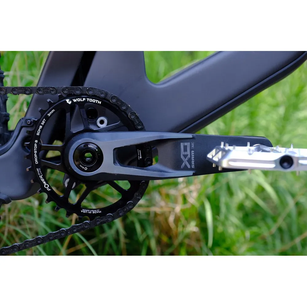 Wolf Tooth Sram 8b Dm 3 Mm Offset Ovalt Kedjehjul, Black, 34t