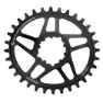 Wolf Tooth Sram Gxp Dm 6º Offset Ovalt Kedjehjul, Black, 30t