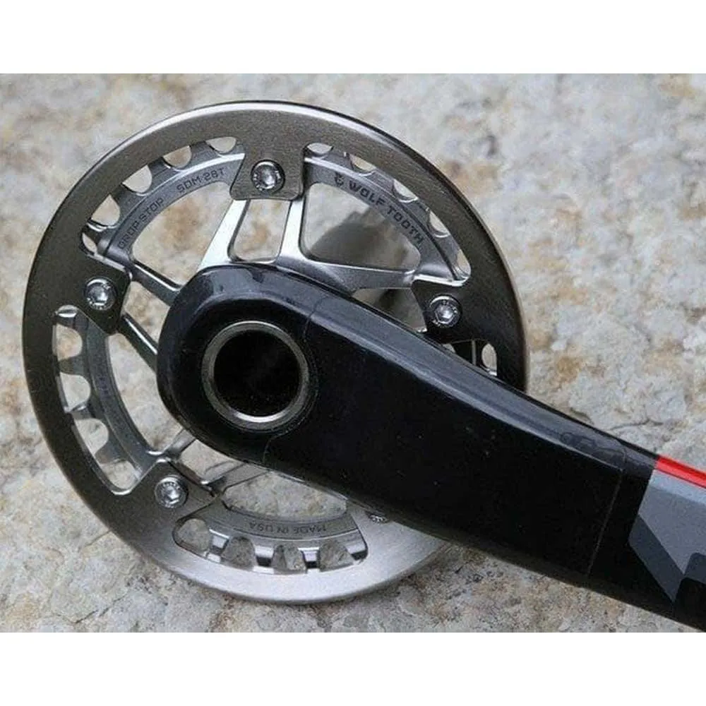 Wolf Tooth Stainless Steel Dm Kedjeskydd, Black, 24-26t
