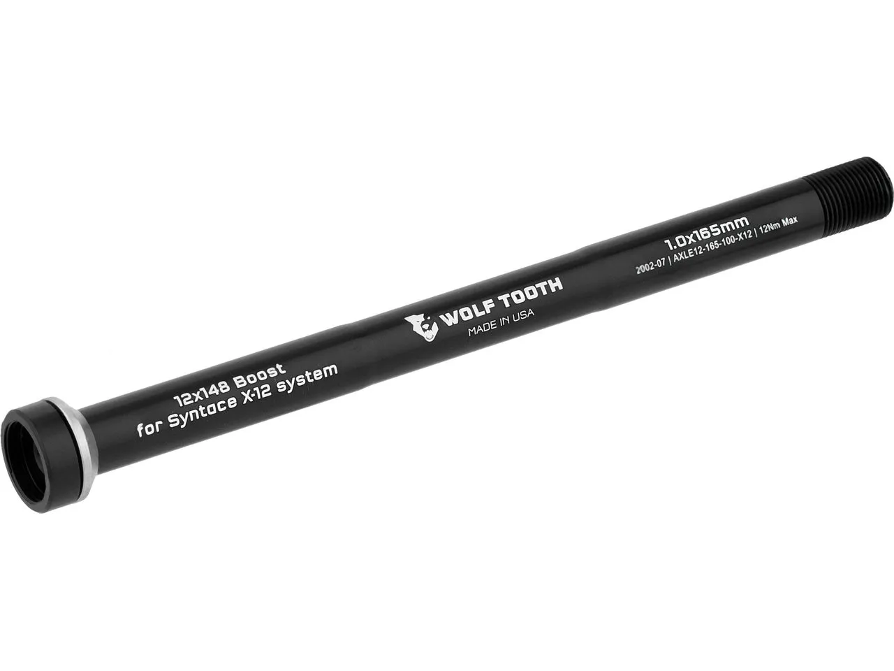 Wolf Tooth X-12 HR-Steckachse, Black, 12 x 148mm Wolf Tooth X-12 HR-Steckachse, Black, 12 x 148mm