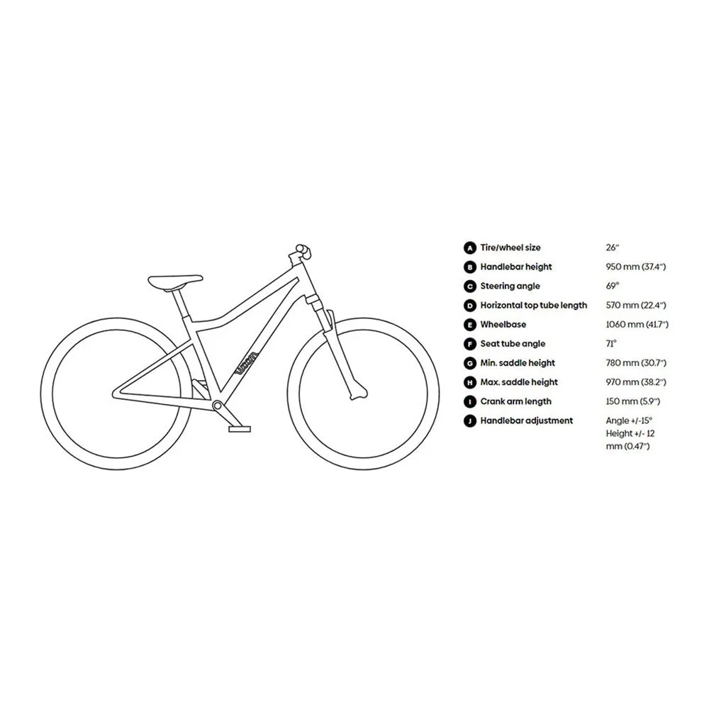 Woom Off Air 6 26´´ Cykel, Copper, One Size