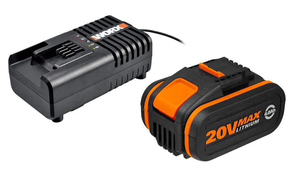 Worx 20V Batteri 4Ah med Laddare