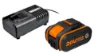 Worx 20V Batteri 4Ah med Laddare