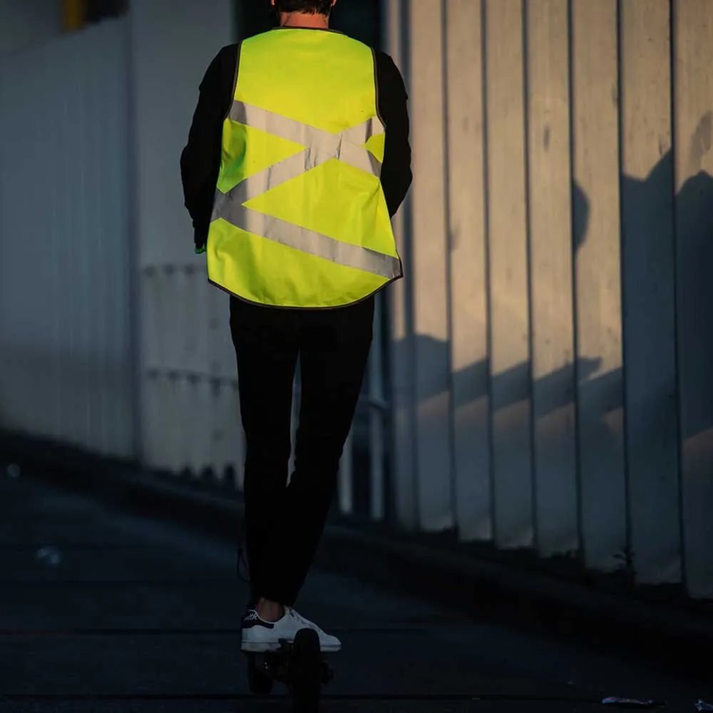 WOWOW Crossroad Reflective Väst, Yellow / silver
