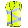 WOWOW Crossroad Reflective Väst, Yellow / silver