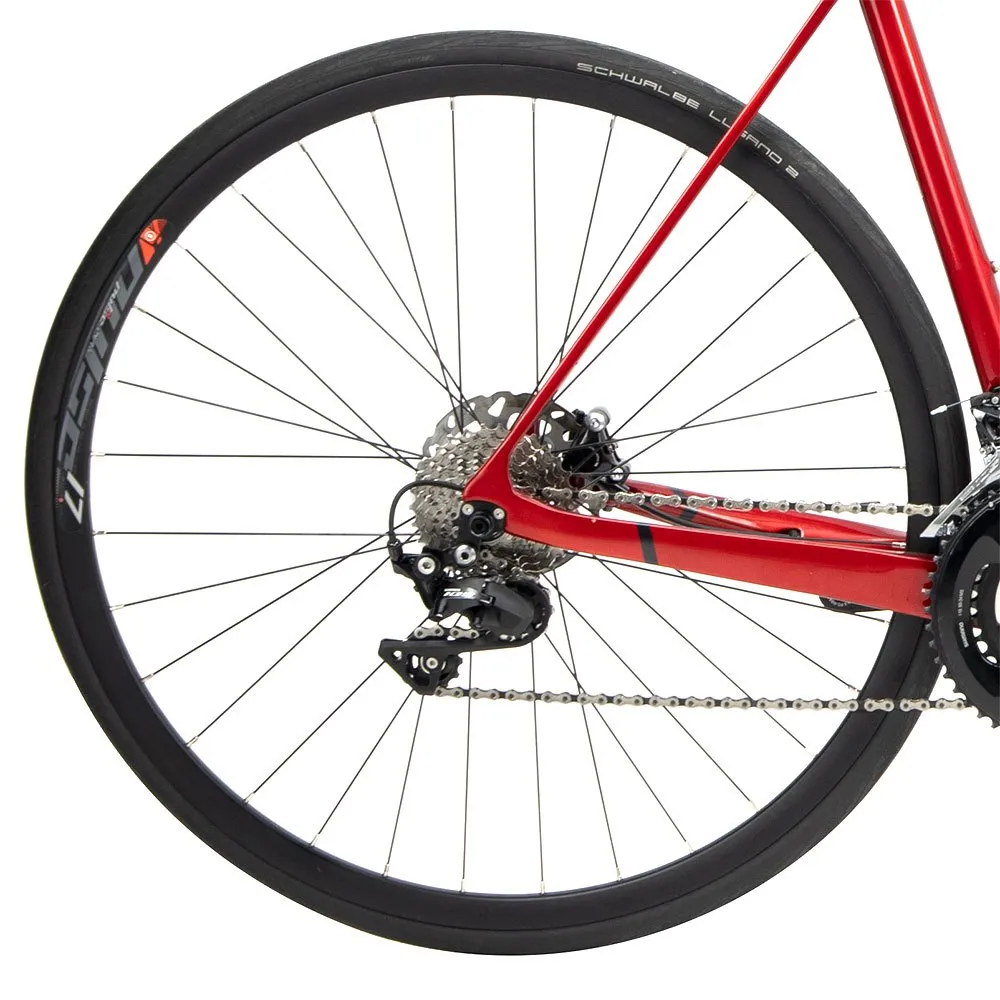 WRC Rush Carbon Disc 105 2x11s Racercykel, Red