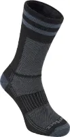 WRIGHTSOCK Coolmesh II Crew Black/grey W/ Stripes WRIGHTSOCK Coolmesh II Crew Black/grey W/ Stripes