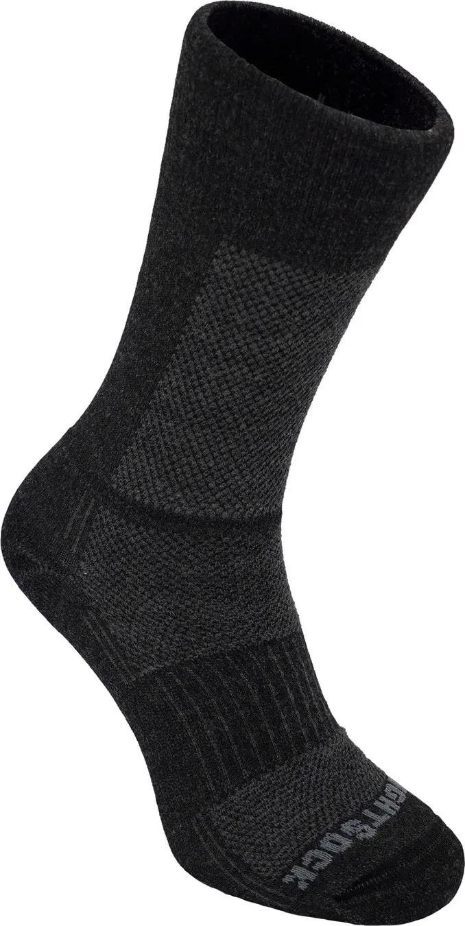WRIGHTSOCK Merino Coolmesh II Merino Wool Crew Anti Blister System WRIGHTSOCK Merino Coolmesh II Merino Wool Crew Anti Blister System