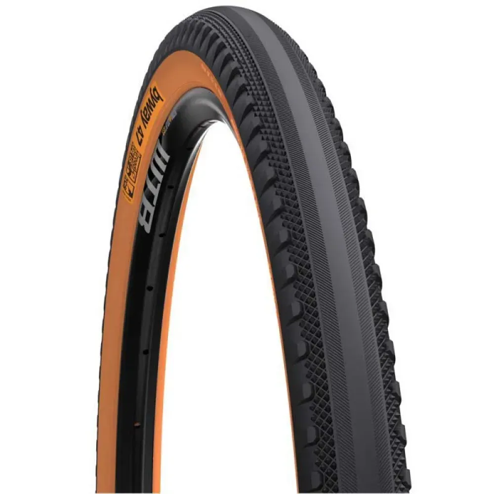 WTB Byway Plus Tcs Tubeless 650b X 47 Graveldäck Refurbished, Black / brown, 650B x 47