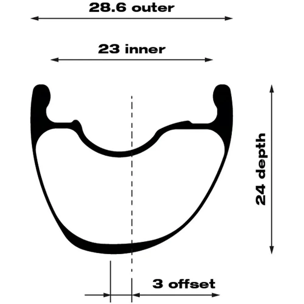 WTB Czr I23 28h 6b Disc Tubeless Gravelcykel Framhjul, Black, 12 x 100mm
