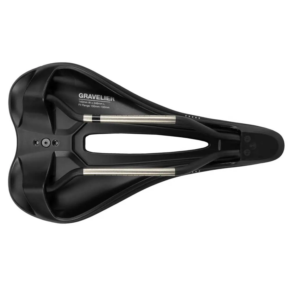 WTB Gravelier Titanium Cykelsadel, Black, 140mm