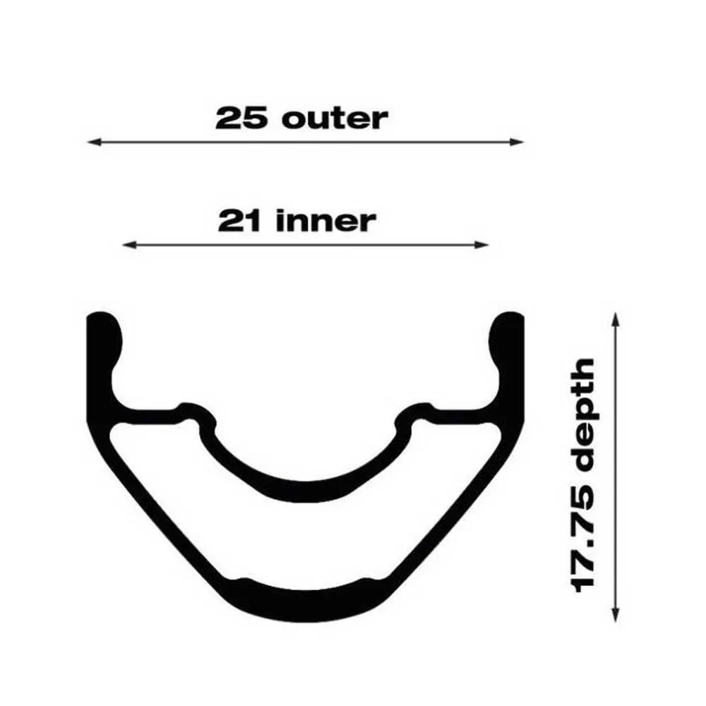 WTB Kom Light I21 29´´ Tcs 2.0 Fälg, Black, 29" 32H
