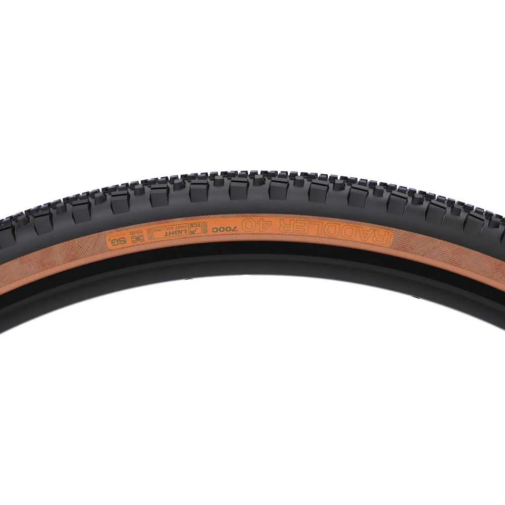 WTB Raddler Tcs Light Sg2 Fast Rolling 120tpi Tubeless 700 X 40 Graveldäck, Black / tan, 700 x 40