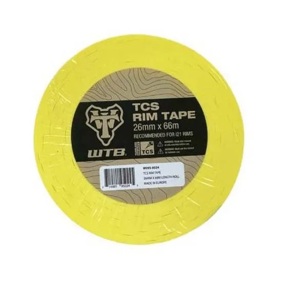WTB Tcs I21 Tubeless Fälgband 66 M, Yellow, 26mm