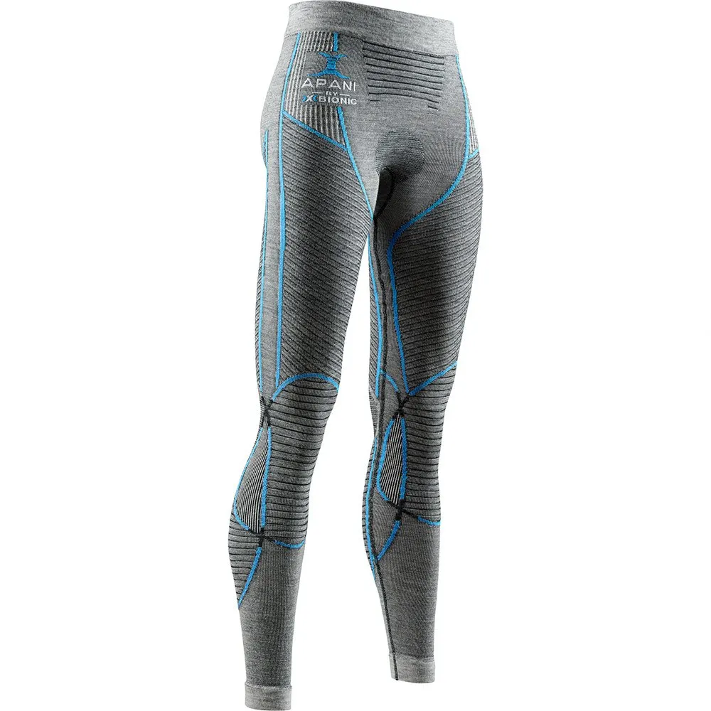 X-Bionic Apani 4.0 Merino Baslagerbyxor, Black / grey / turquoise