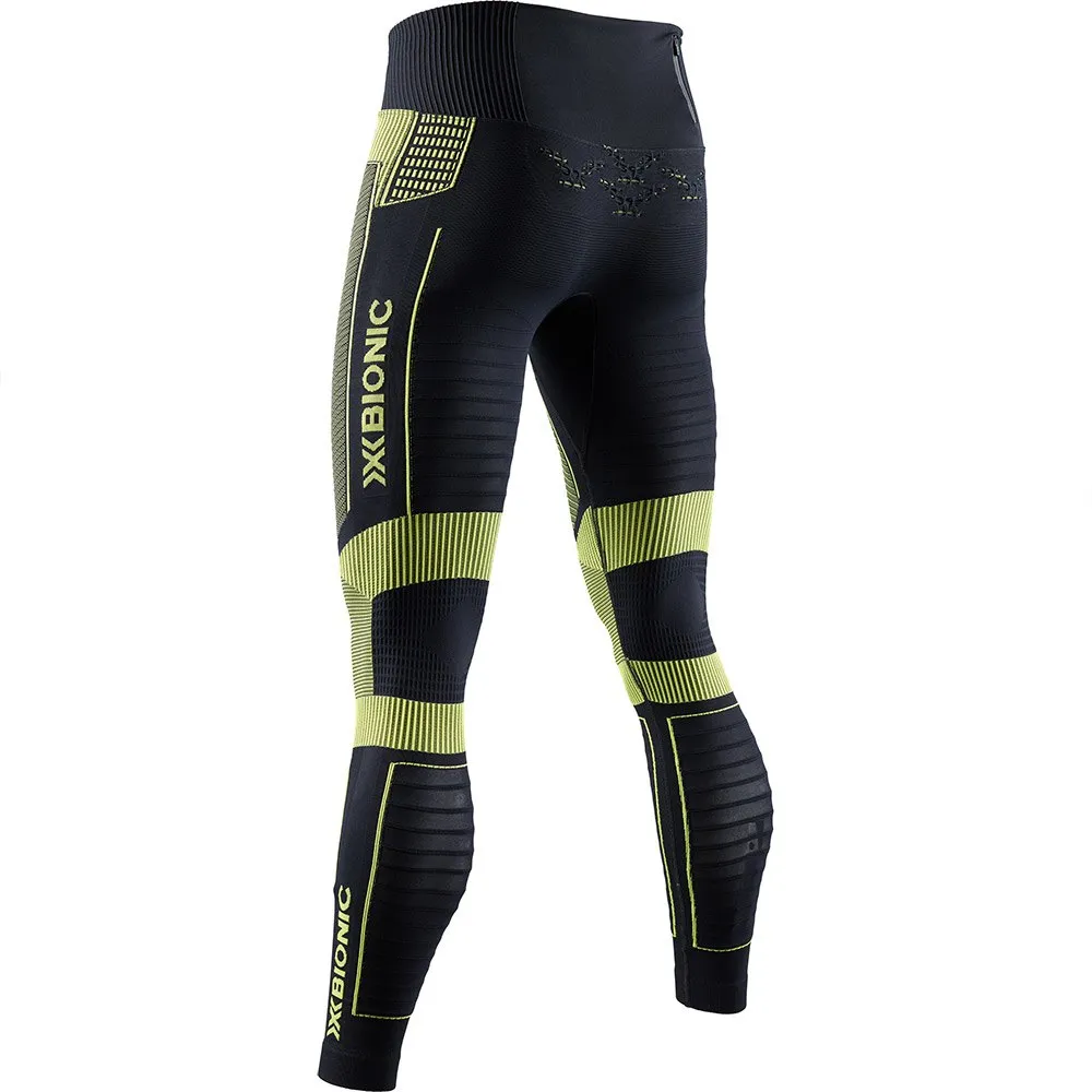 X-Bionic Effektor 4.0 Run Leggings male, Opal black / effektor green