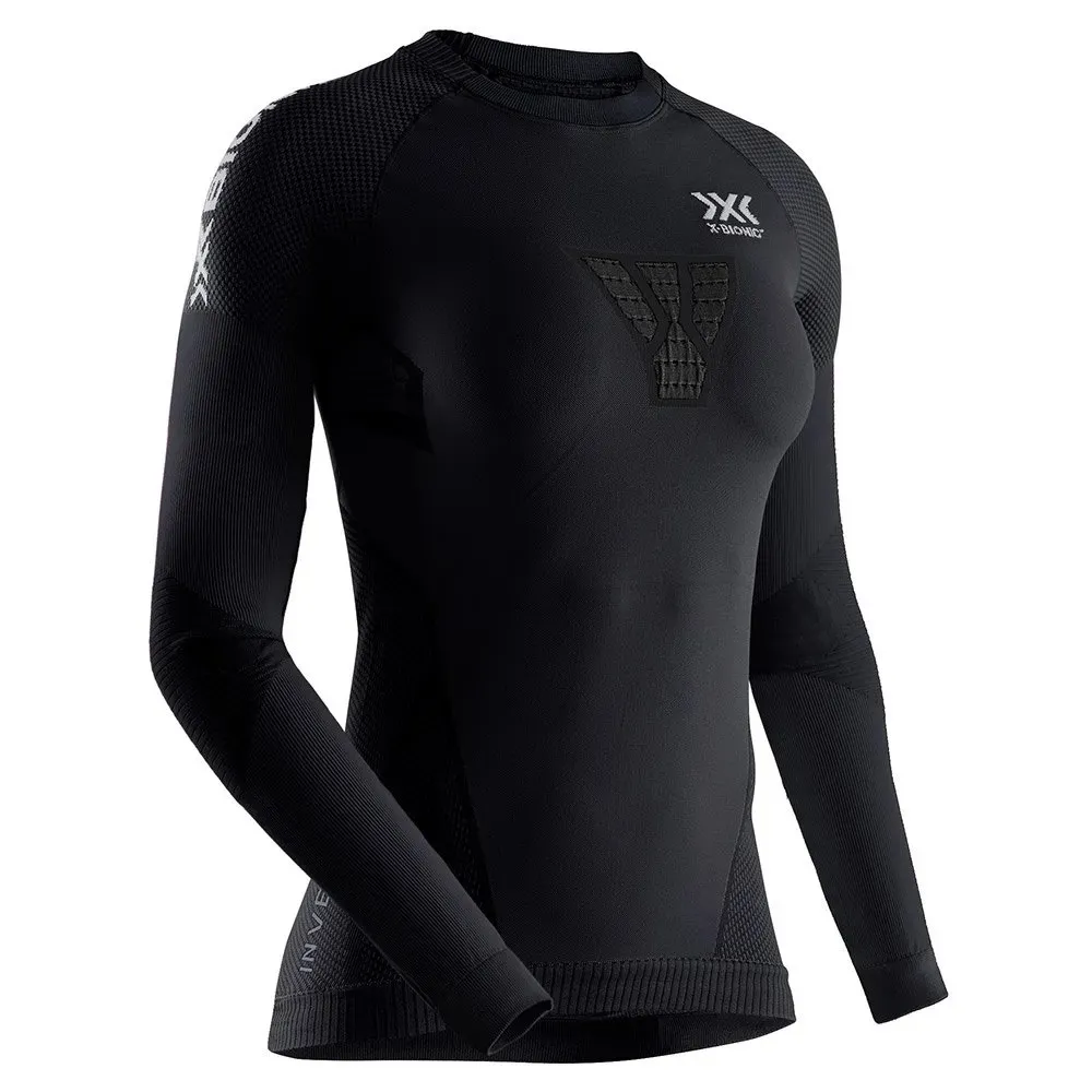 X-Bionic Inven4.0 Run Speed T-shirt Med Lång ärm Refurbished female, Black / charcoal X-Bionic Inven4.0 Run Speed T-shirt Med Lång ärm Refurbished female, Black / charcoal