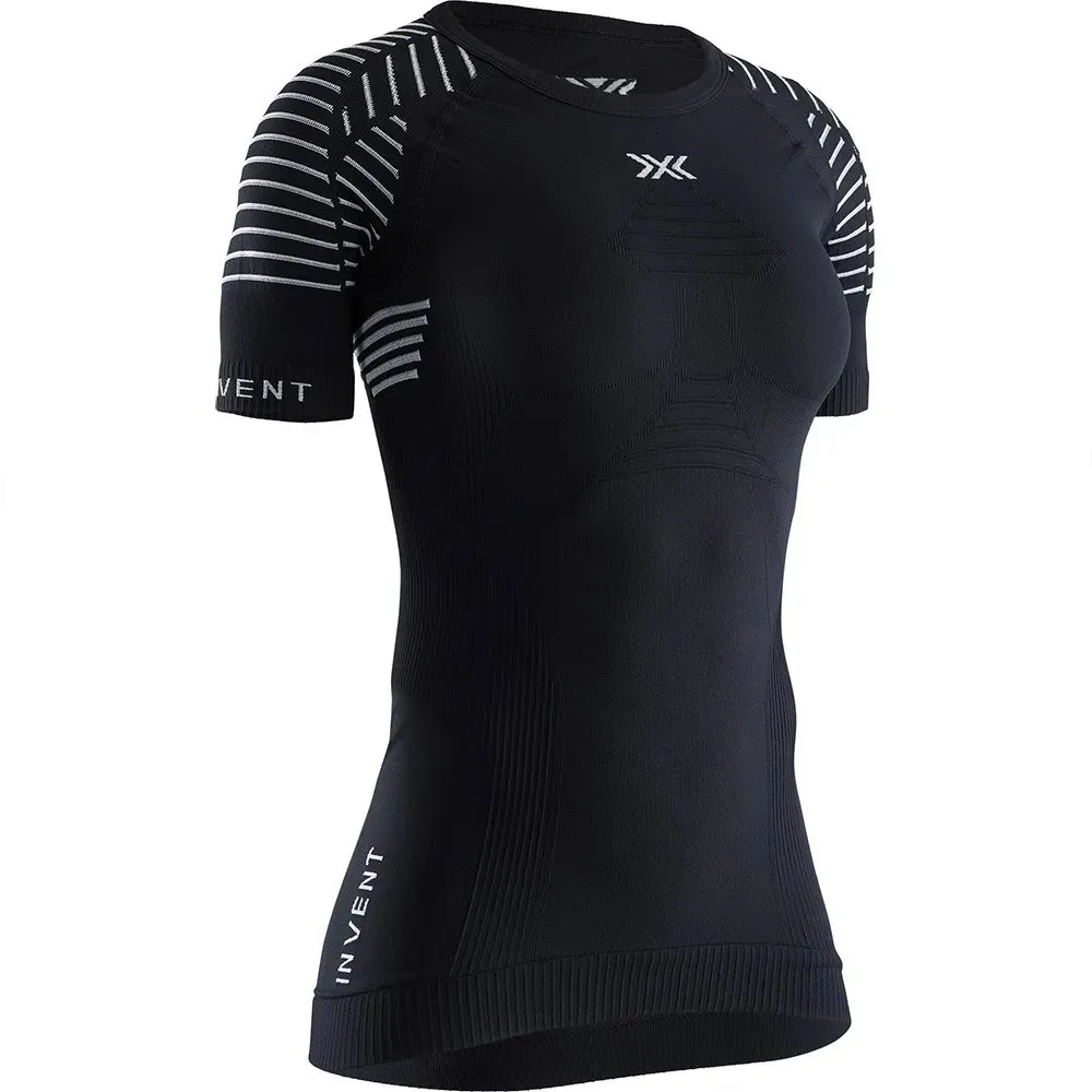 X-Bionic Invent T-shirt Med Korta ärmar Refurbished female, Black melange X-Bionic Invent T-shirt Med Korta ärmar Refurbished female, Black melange