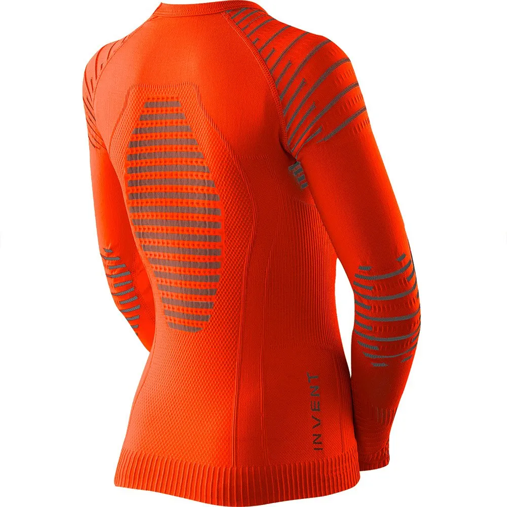X-Bionic L/s Invent 4.0 Långärmad Baslager, Sunset orange / anthracite, 6-7Y