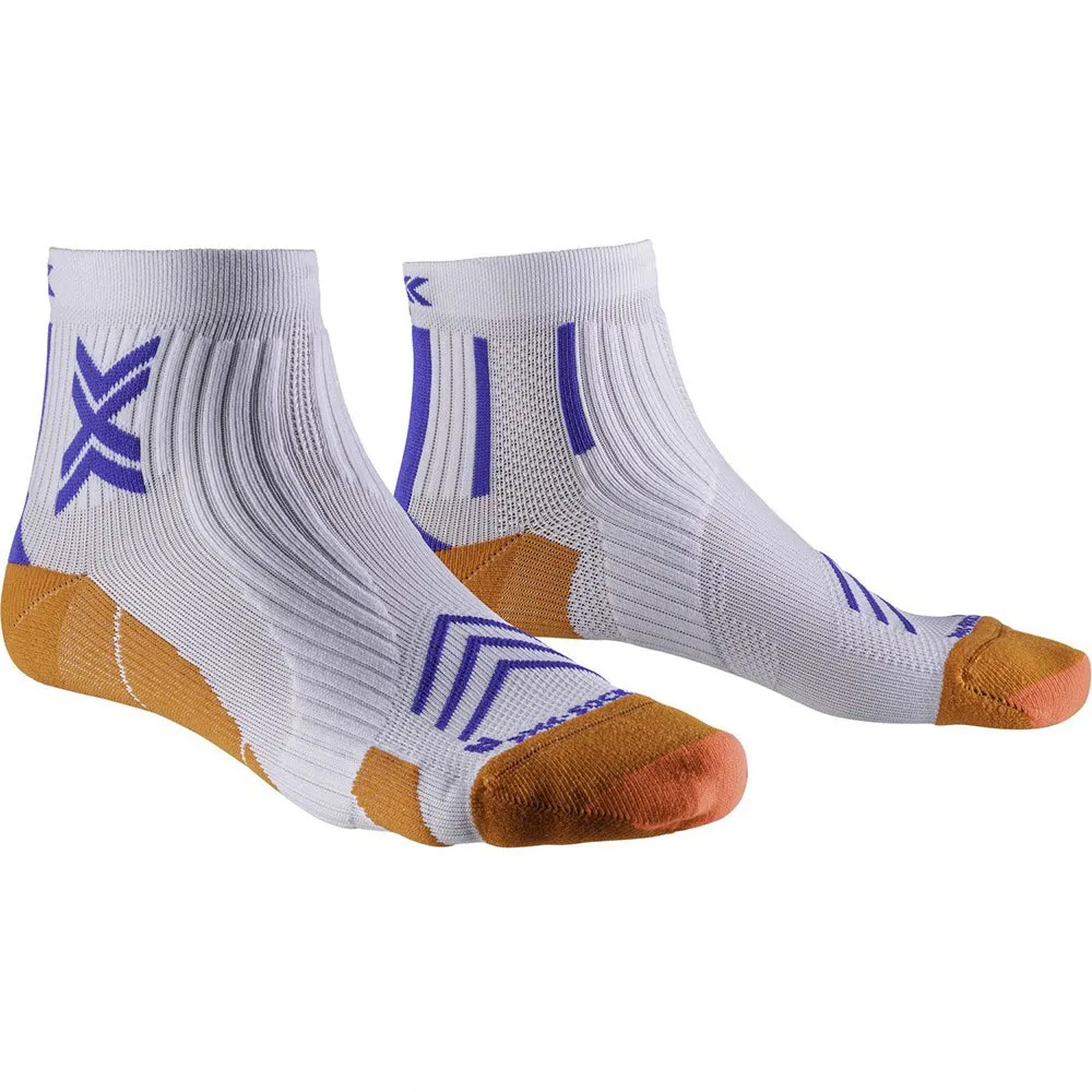 X-Socks Run Expert Strumpor male, White / orange / twyce blue X-Socks Run Expert Strumpor male, White / orange / twyce blue