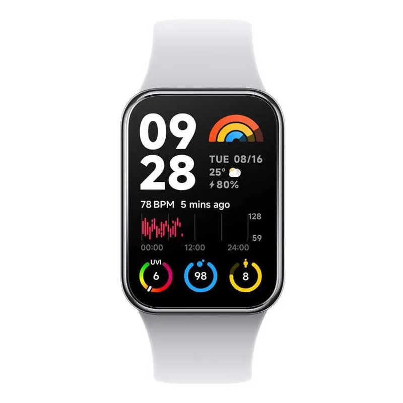 Xiaomi Mi Smart Band 8 Pro Smartklocka, Light grey