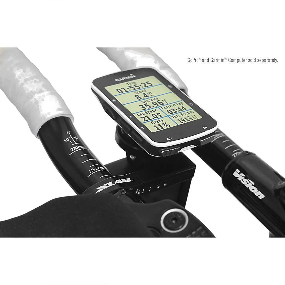 XLAB C-fast Versadjust Gopro Combo Garmin/wahoo Styrfäste För Cykelcomputer, Black, One Size