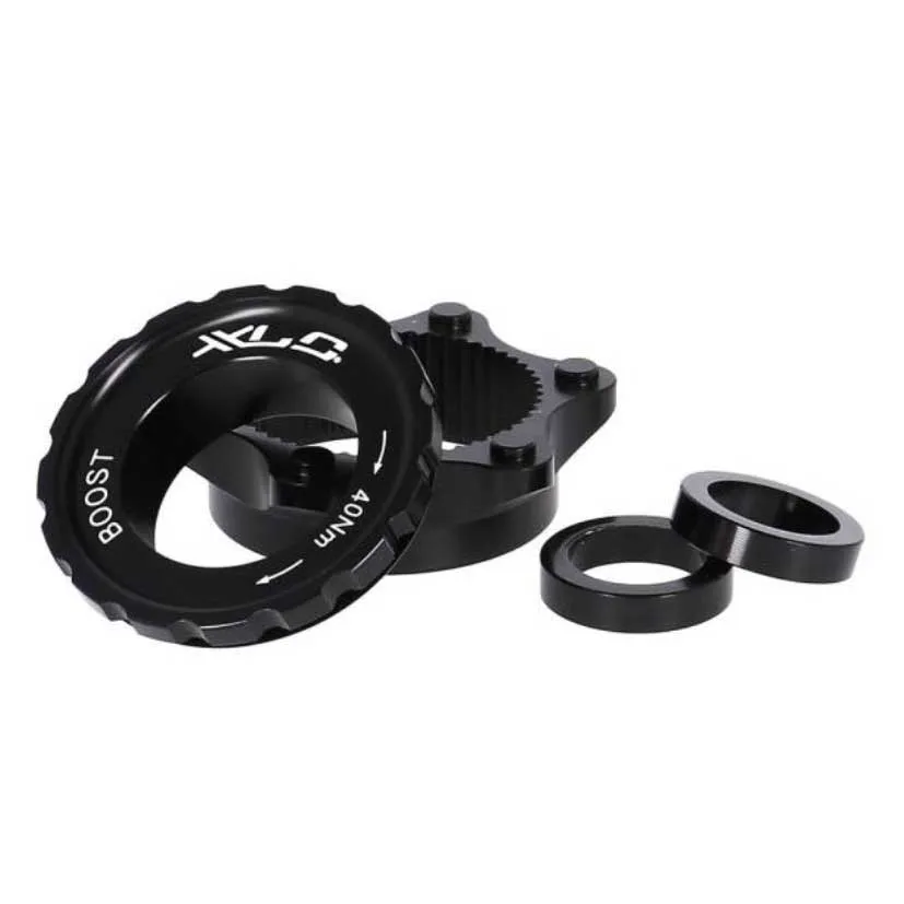 XLC Boost Centerlock Br-x143 15mm Ra 100-110 Mm Bromsskivsadapter För Cykel, Black, One Size