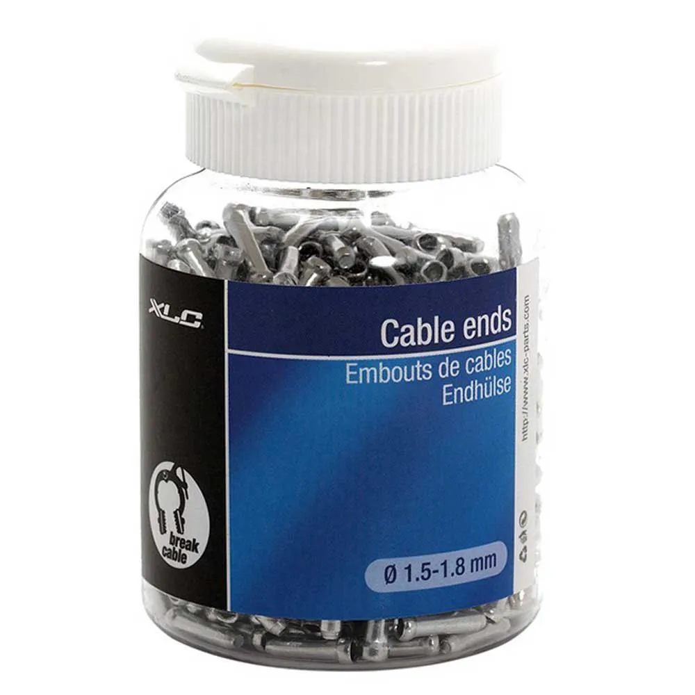 XLC Br-x09 Kabelhylsa 500 Enheter, Silver, 1.5-1.8mm XLC Br-x09 Kabelhylsa 500 Enheter, Silver, 1.5-1.8mm