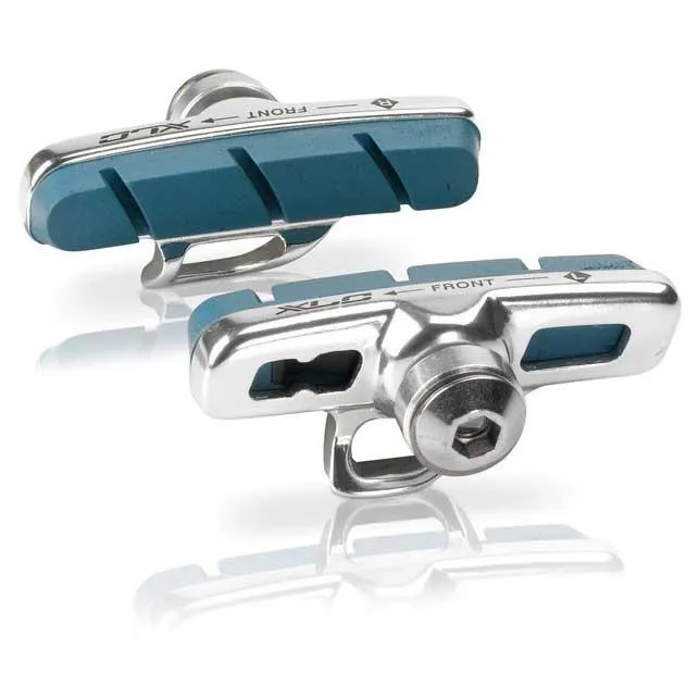 XLC Bs R02 Kompletta Fälgbromsbelägg 2 Par, Silver / blue, 55mm