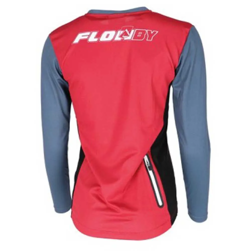 XLC Flowby Långärmad Endurotröja, Red / grey, XL