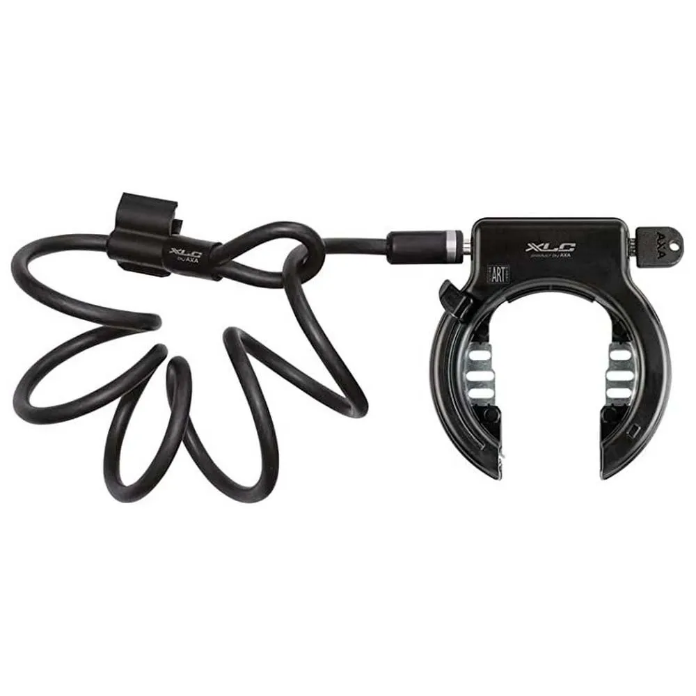 XLC Lo-f02 Fantomas Ii 1800 Mm Non-removable Key Cykelramlås, Black, One Size