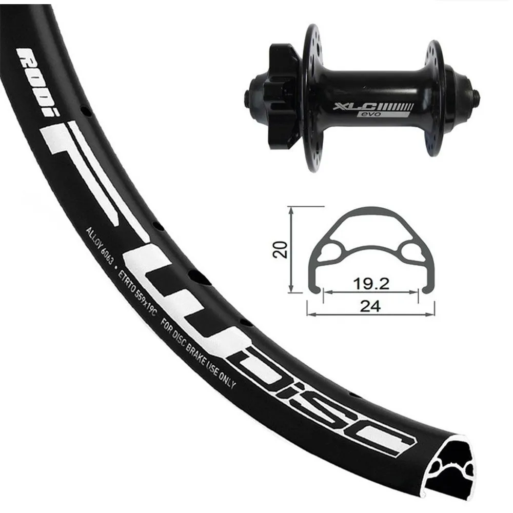 XLC Rodi A05 Evo 24´´ 6b Disc Mtb Framhjul, Black, 9 x 100mm XLC Rodi A05 Evo 24´´ 6b Disc Mtb Framhjul, Black, 9 x 100mm