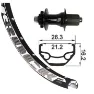 XLC Rodi Black Rock Evo 29´´ 6b Disc Mtb Bakhjul, Black, 12 x 142mm, Shimano/Sram HG