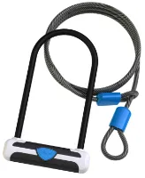 XLC U-lock bygellås med wire XLC U-lock bygellås med wire