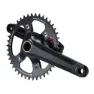 XON Gravel 1s Integrated Bolt Vevparti, Black, 172.5mm, 40t