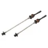 XON Mtb Genomgående Axel, Silver / black, One Size