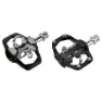Xpedo Dubbel Funktion Kompatibel Med Shimano Spd Cykelpedaler, Black, One Size