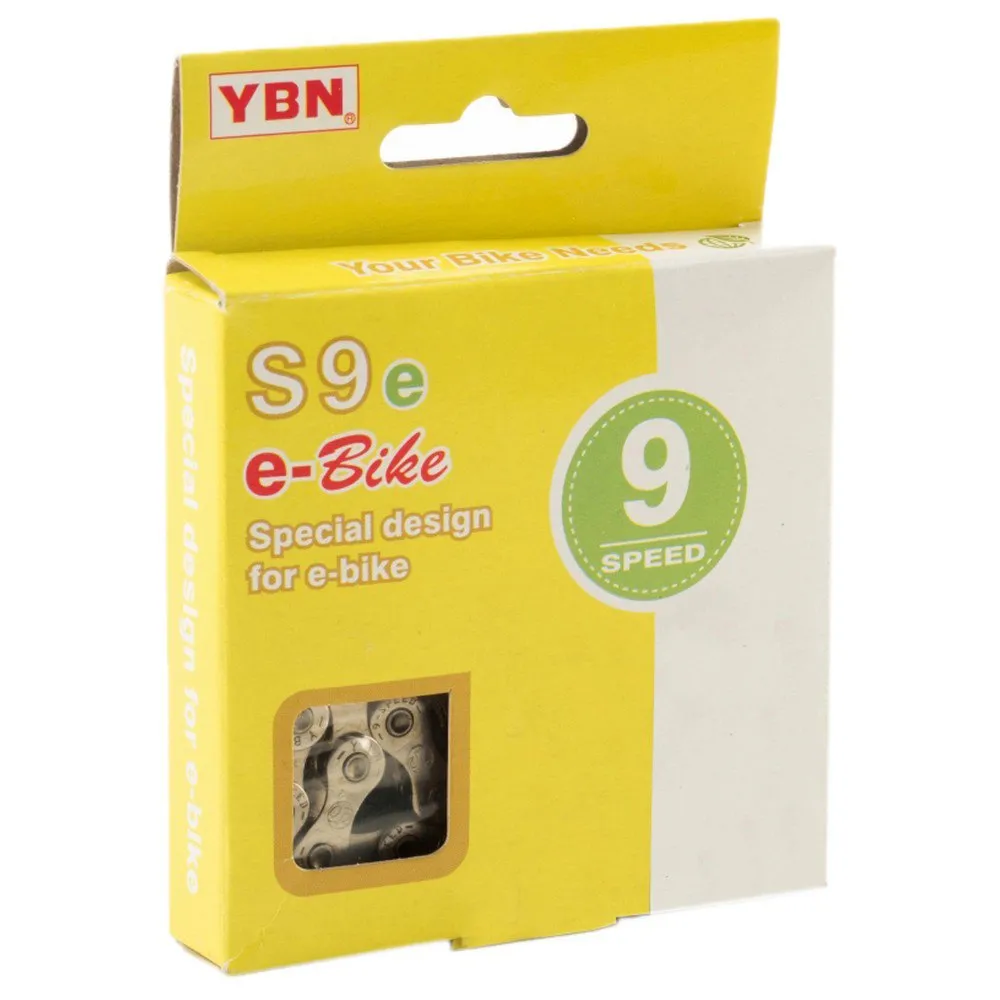 YABAN E-bike 9s Reinforced Kedja, Silver, 136 Links