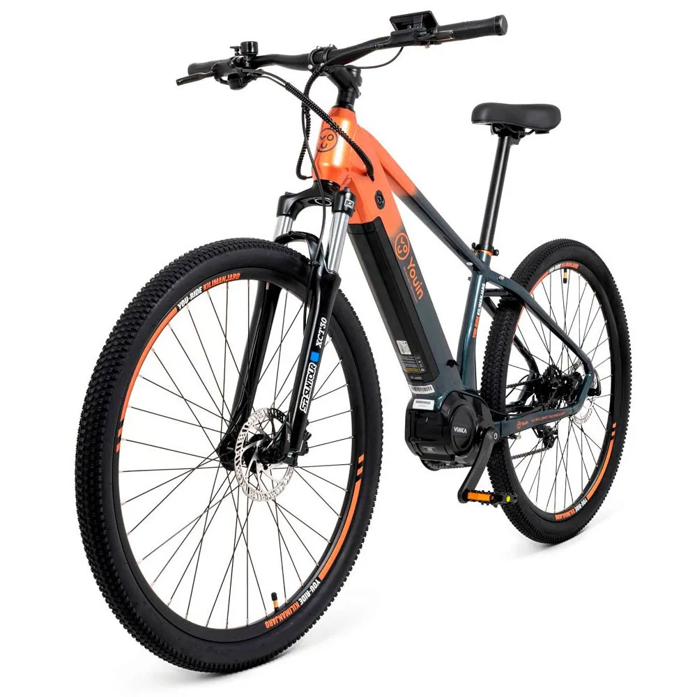 Youin Kilimanjaro 29´´ Elcykel Mtb, Black / orange, M, 540Wh